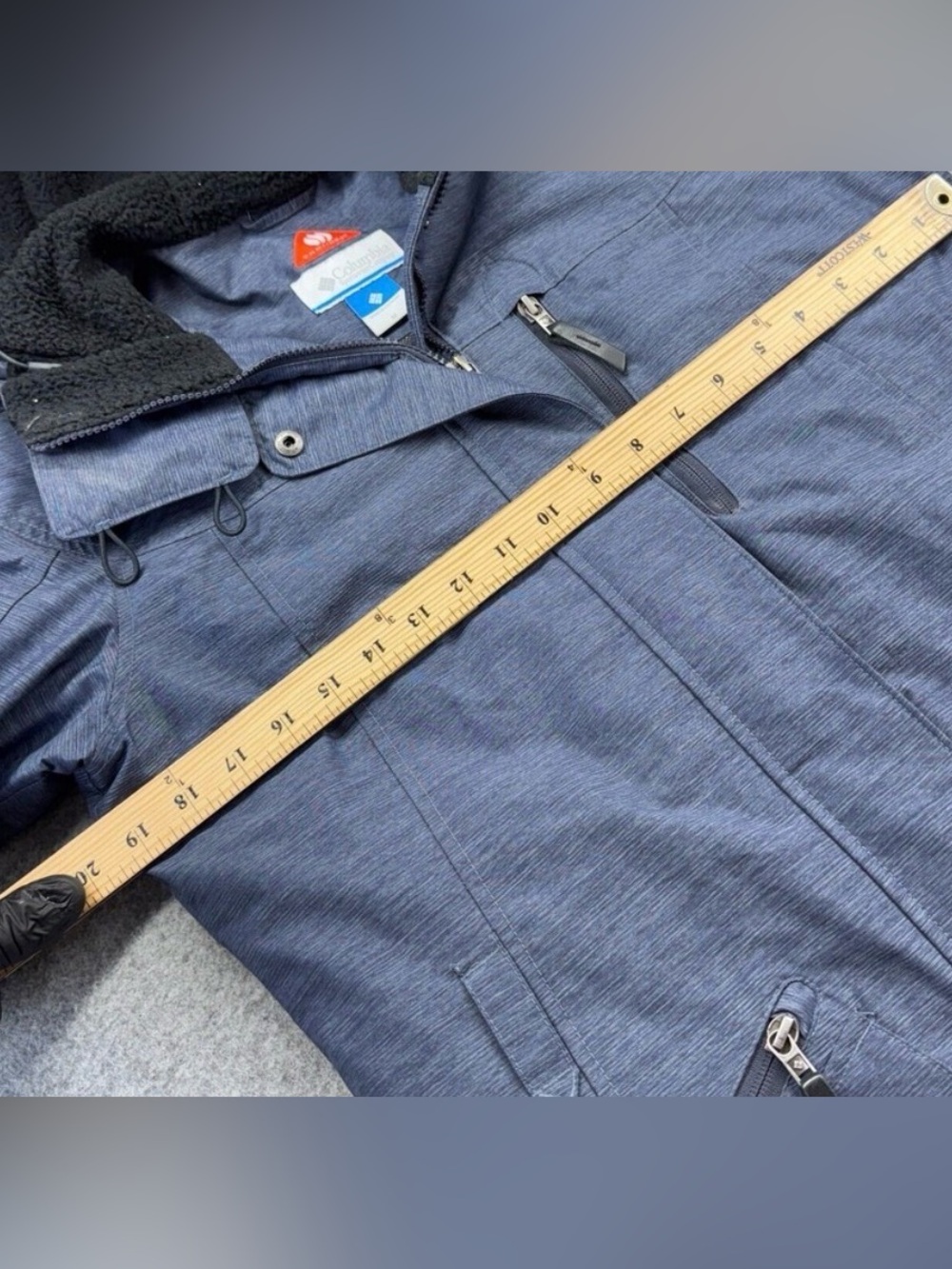 Columbia Carson Pass blue/grey jacket - M - Picture 3 of 10